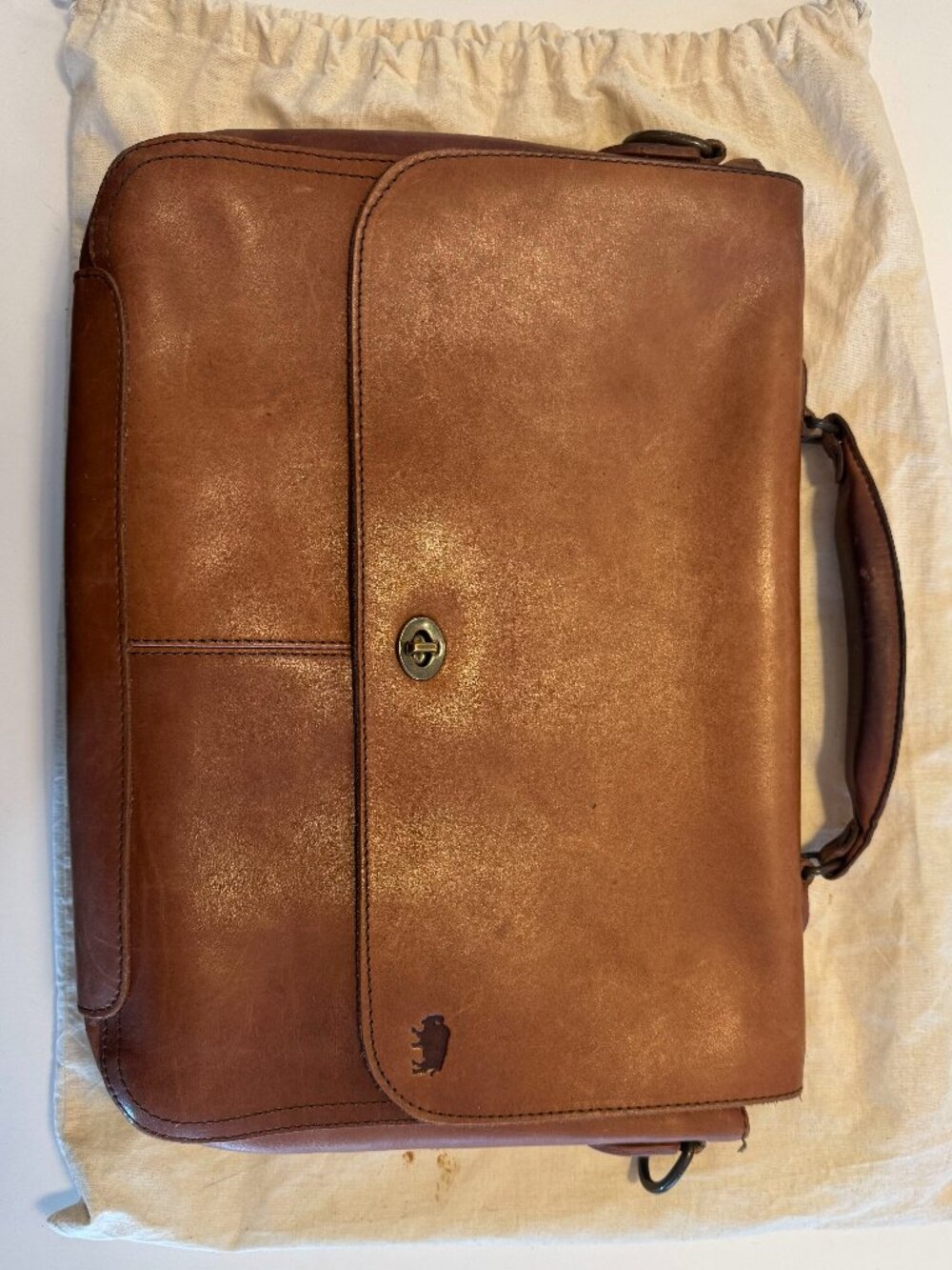 Buffalo Jackson Roosevelt Leather Laptop Messenger Bag